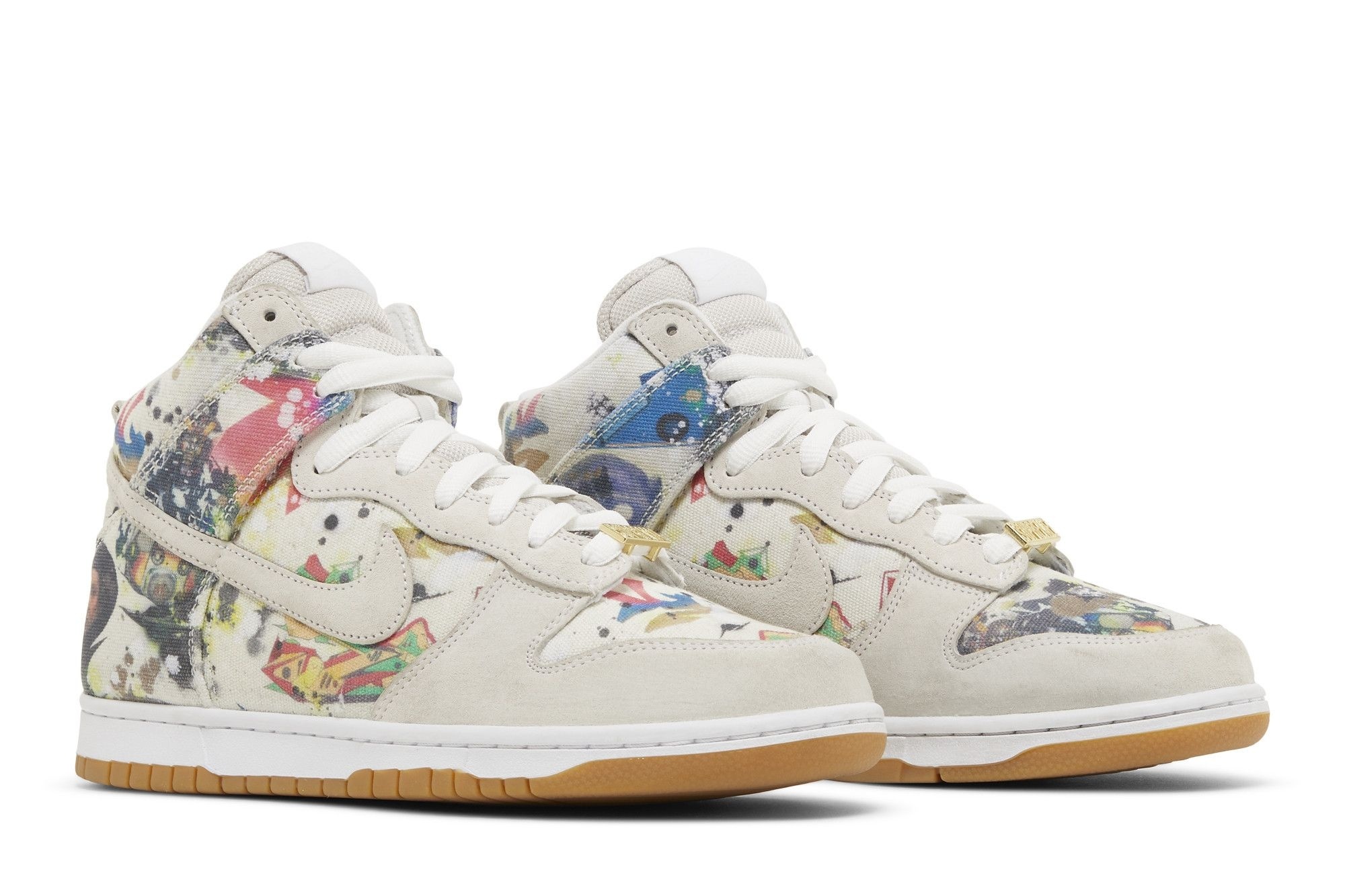 SB Dunk High Supreme Rammellzee Sneakers – FD8779-100 – White/Multi - Image 8