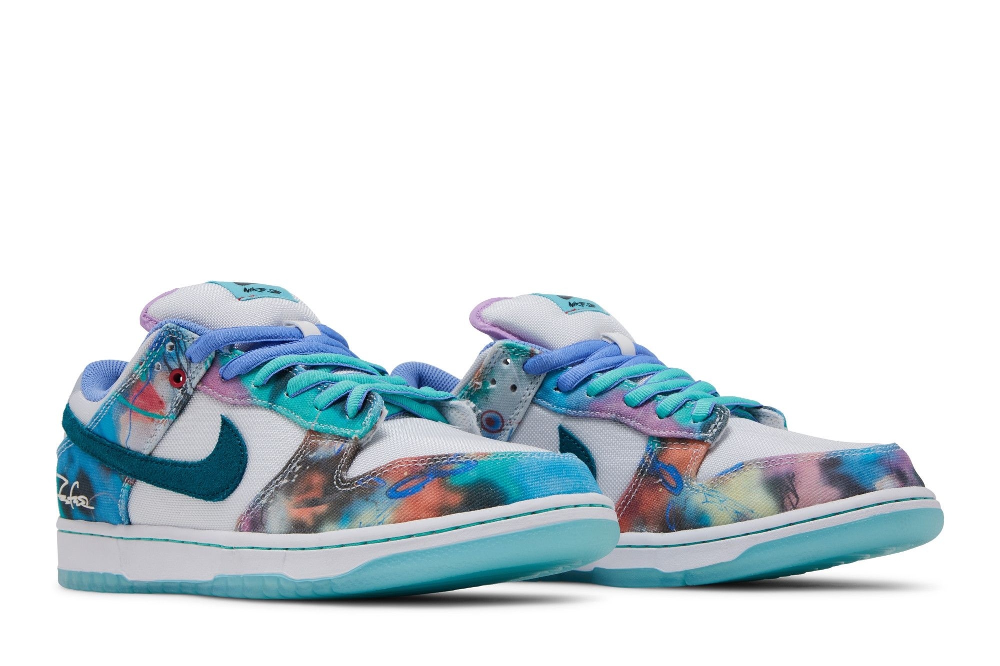 SB Dunk Low Futura Laboratories Bleached Aqua – HF6061-400 - Image 8