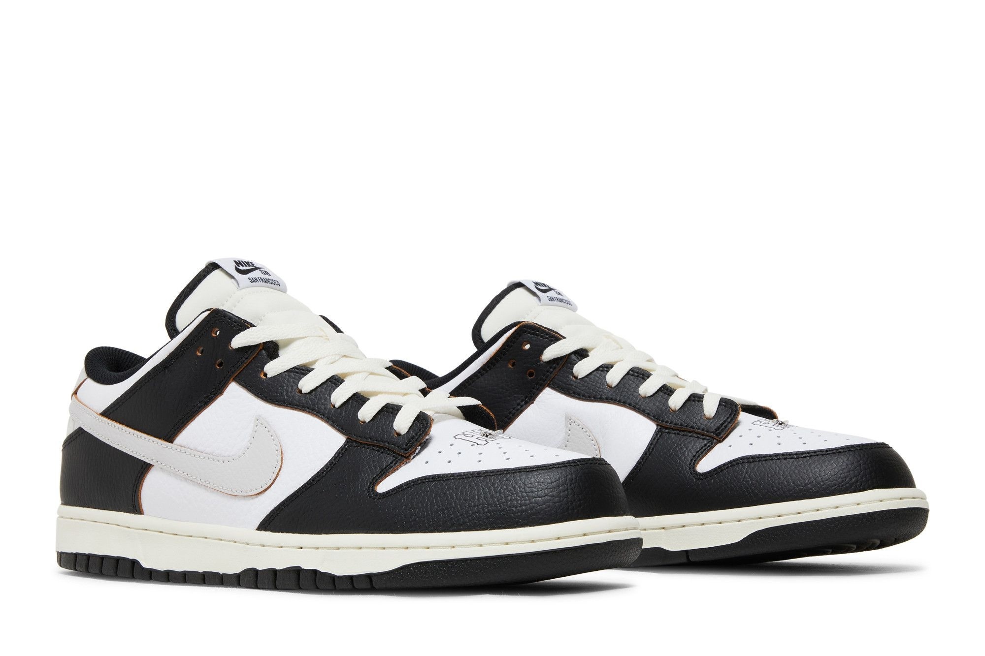 SB Dunk Low HUF San Francisco Sneakers – FD8775-001 – Black/White/Orange - Image 8