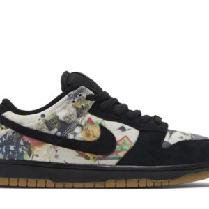 SB Dunk Low Supreme Rammellzee – FD8778-001 – Black/Black-Multi-Colour