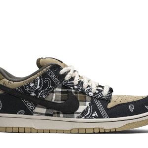 SB Dunk Low Travis Scott Sneakers – CT5053-001 – Black/Black-Parachute Beige-Petra Brown