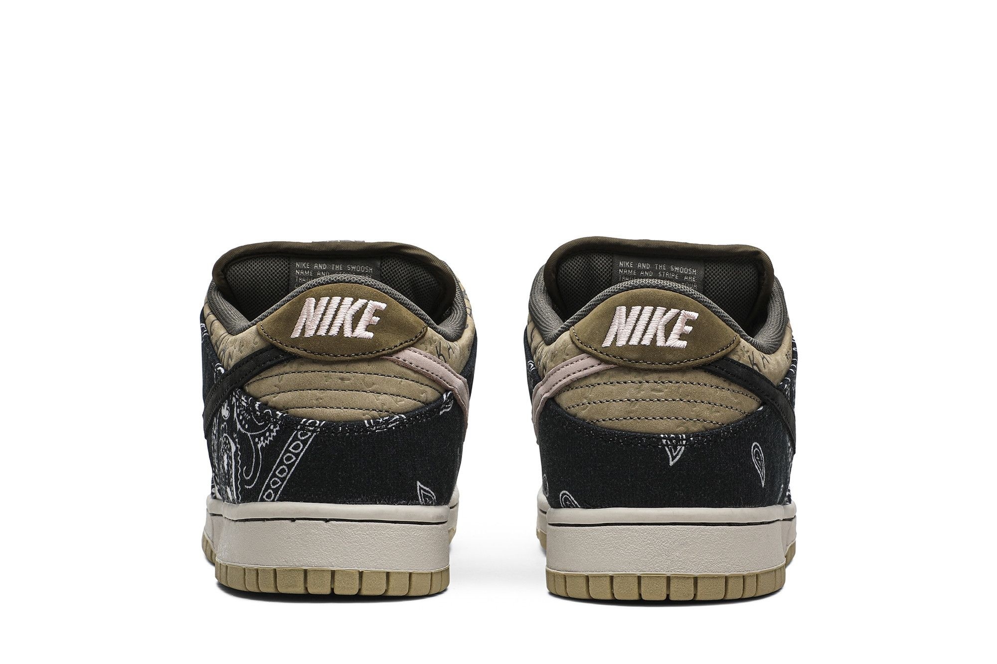 SB Dunk Low Travis Scott Sneakers – CT5053-001 – Black/Black-Parachute Beige-Petra Brown - Image 6